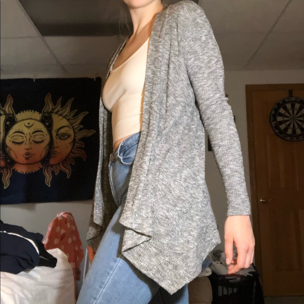 Gray Cardigan